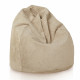 Beige Dot Pouf Poire