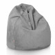Gris Clair Dot Pouf Poire