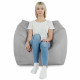 Gris clair Pouf Poire Fauteuil Amalfi nylon