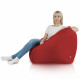 Rouge foncé Pouf Poire Fauteuil Amalfi nylon