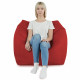 Rouge foncé Pouf Poire Fauteuil Amalfi nylon