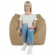 Beige Pouf Poire Fauteuil Amalfi nylon