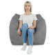 Gris Pouf Poire Fauteuil Amalfi nylon