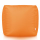 Orange Pouf Cube Jardin nylon