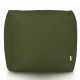 Vert foncé Pouf Cube Jardin nylon