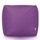 Violet Pouf Cube Jardin nylon