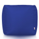 Bleu foncé Pouf Cube Jardin nylon