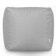 Gris clair Pouf Cube Jardin nylon