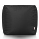 Noir Pouf Cube Jardin nylon