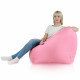 Rose clair Pouf Poire Fauteuil Amalfi nylon