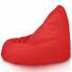 Rouge Pouf Poire de jardin Drop XXL nylon