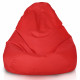 Rouge Pouf Poire de jardin Drop XXL nylon