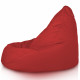 Rouge foncé Pouf Poire de jardin Drop XXL nylon