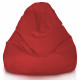 Rouge foncé Pouf Poire de jardin Drop XXL nylon