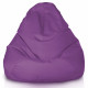 Violet Pouf Poire de jardin Drop XXL nylon