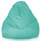 Turquoise Pouf Poire de jardin Drop XXL nylon