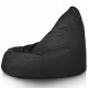 Noir Pouf Poire de jardin Drop XXL nylon