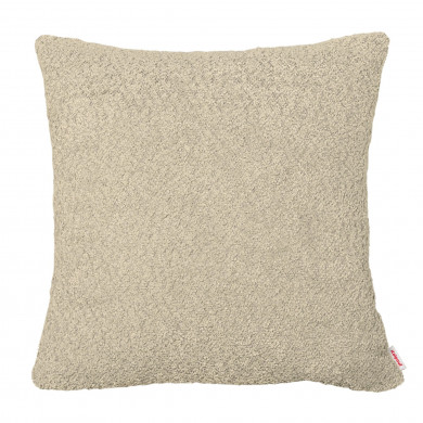 Beige clair bouclé coussin carré