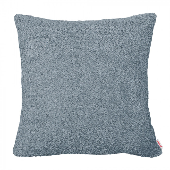 Blau Boucle quadratisches kissen