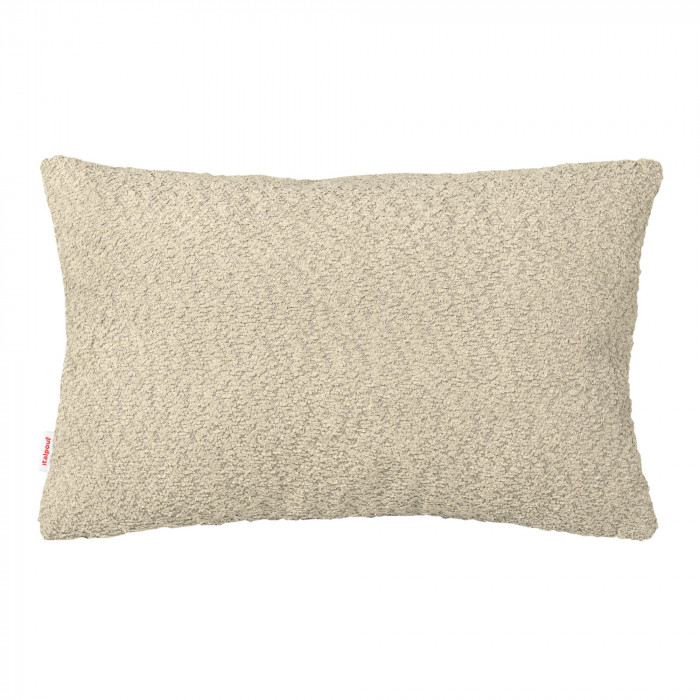 Beige clair bouclé oreiller rectangulaire