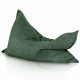 Vert foncé bouclé pouf poire coussin pour enfants