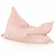 Rose poudré bouclé pouf poire coussin pour enfants