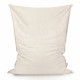 Ecru bouclé pouf poire coussin pour enfants