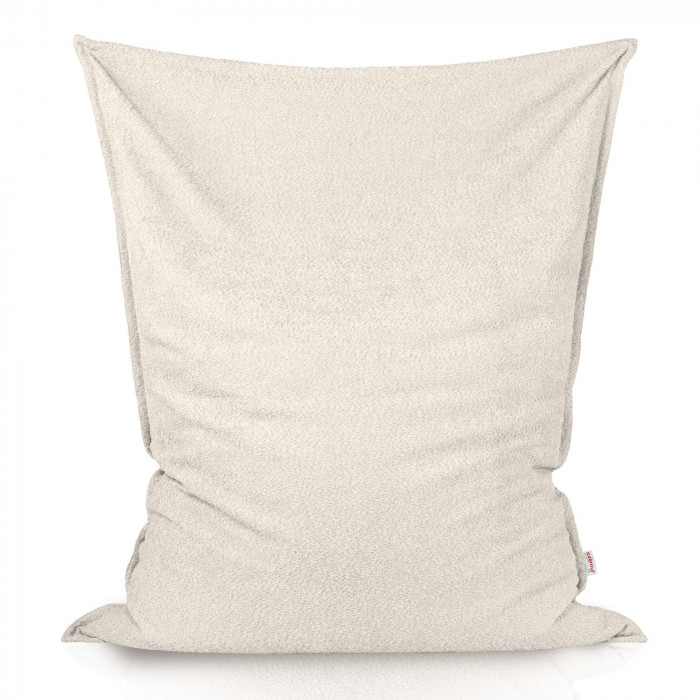 Ecru bouclé pouf poire coussin pour enfants