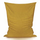 Moutarde bouclé pouf poire coussin