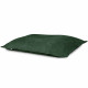 Vert foncé bouclé pouf poire coussin XXL