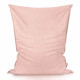 Rose poudré bouclé pouf poire coussin