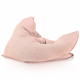 Rose poudré bouclé pouf poire coussin pour enfants