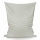 Gris clair bouclé pouf poire coussin