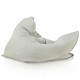 Gris clair bouclé pouf poire coussin pour enfants
