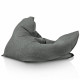Gris bouclé pouf poire coussin pour enfants