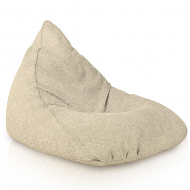 Hellbeige sitzsack liege bermuda Boucle