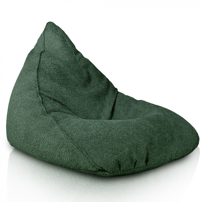 Vert foncé pouf poire bermuda Bouclé