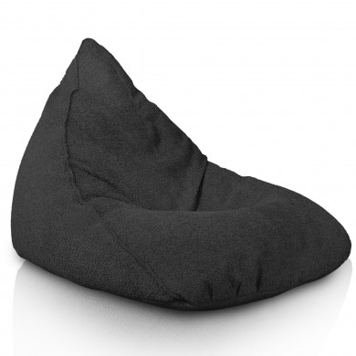 Schwarz sitzsack liege bermuda Boucle