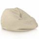 Beige clair pouf poire enfants bouclé