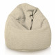 Beige clair pouf poire enfants bouclé