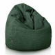 Vert foncé pouf poire enfants bouclé