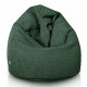 Vert foncé pouf poire enfants bouclé