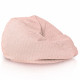 Rose poudré pouf poire enfants bouclé