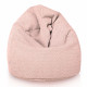 Rose poudré pouf poire enfants bouclé