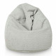 Gris clair pouf poire enfants bouclé