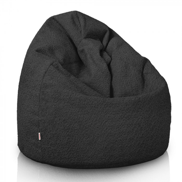 Noire pouf poire enfants bouclé