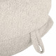 Ecru géant pouf poire XXL bouclé