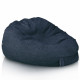 Bleu marine géant pouf poire XXL bouclé