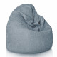 Bleue géant pouf poire XXL bouclé