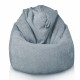 Bleue géant pouf poire XXL bouclé